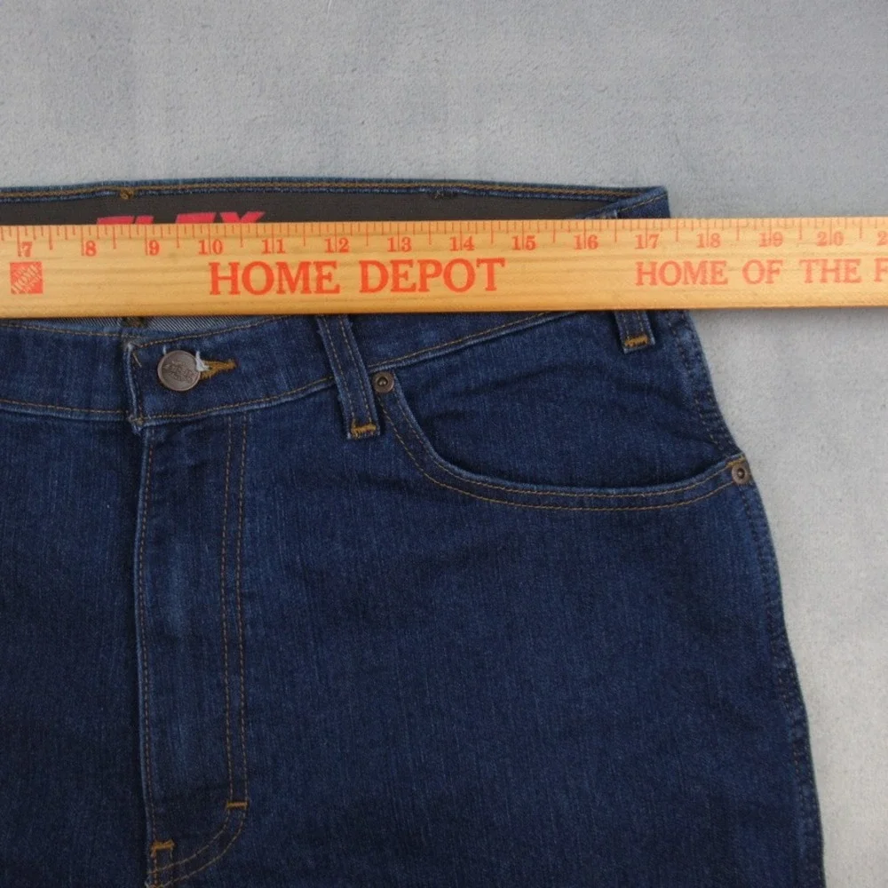 Dickies Flex Mens Regular Fit Straight Leg Jeans Dark Blue DD800RNB 34x32